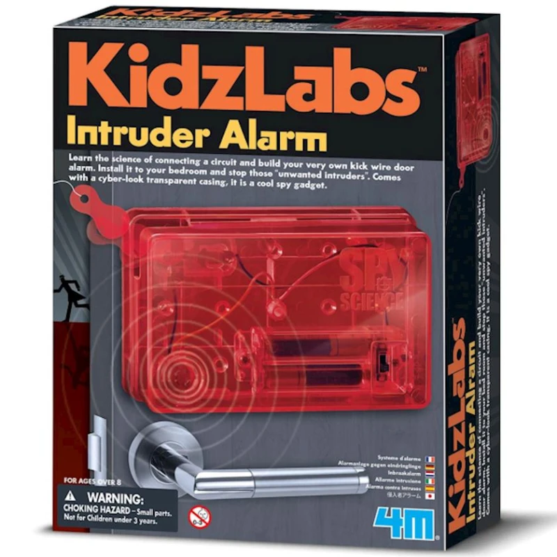 Электронный конструктор 4М KidzLabs Intruder Alarm, 8+ лет Электронный конструктор 4М KidzLabs Intruder Alarm, 8+ лет