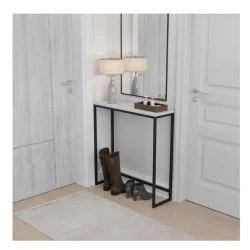 Masa 3563_LoftlokkiBWhite, 80x25x85 sm, LDSP, ağ