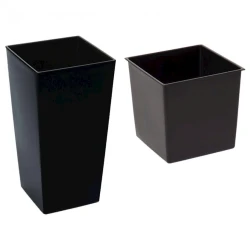 Горшок Lamela Finezja, пластик, черный, 140x260 мм