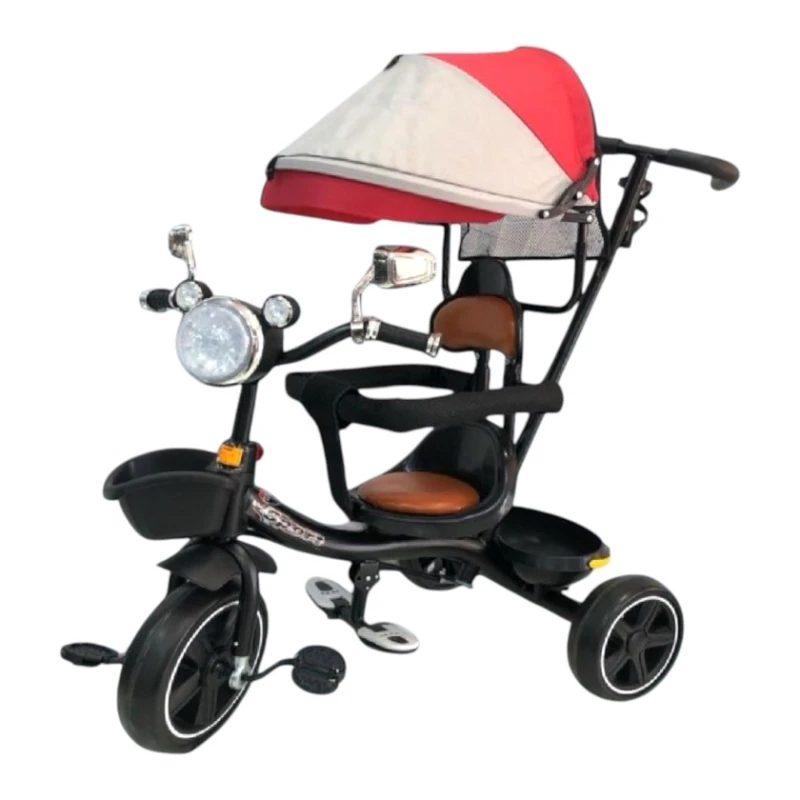 Uşaqlar üçün üçtəkərli velosiped KM009_RB_210967, qara