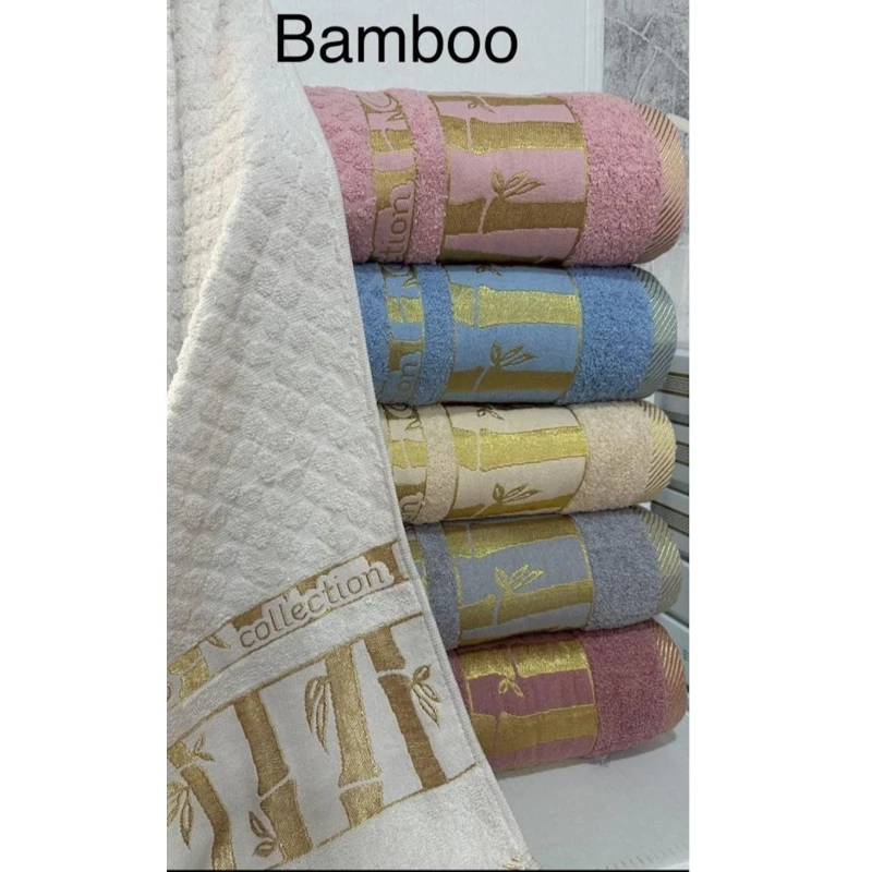 Üz və əllər üçün dəsmal dəsti Bamboo SHA-00001563, 50x90 sm, 6 əd Üz və əllər üçün dəsmal dəsti Bamboo SHA-00001563, 50x90 sm, 6 əd
