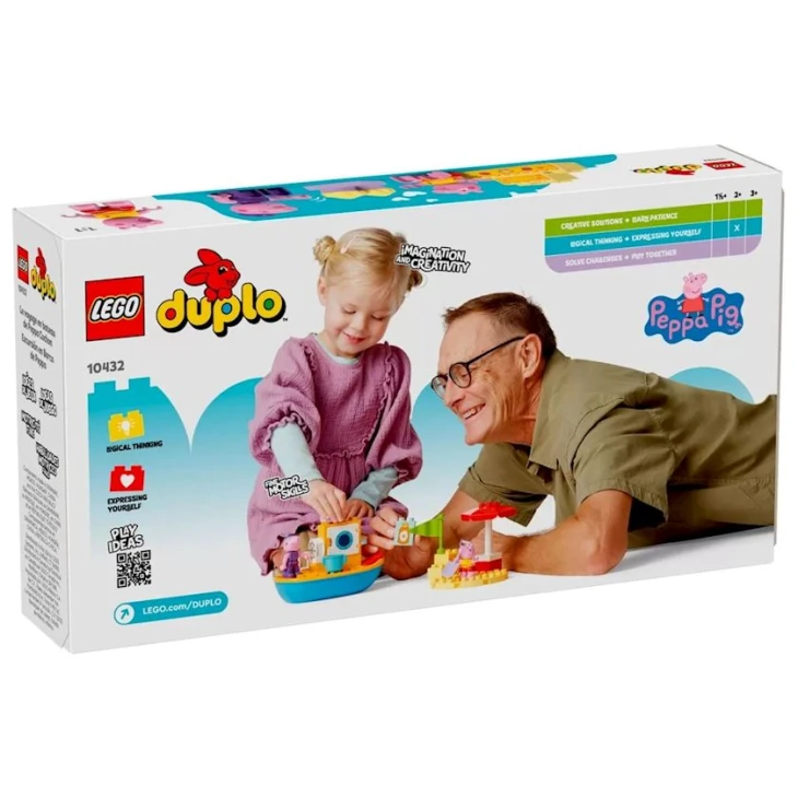 Конструктор LEGO Duplo Peppa Pig Boat Trip 10432, 2+ лет, 23 элемента