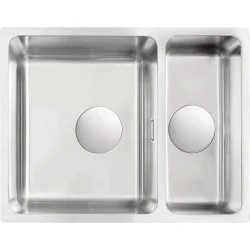 Mətbəx çanağı Deante Egeria ZPE050C, paslanmayan polad, gümüşü, 44x58 sm