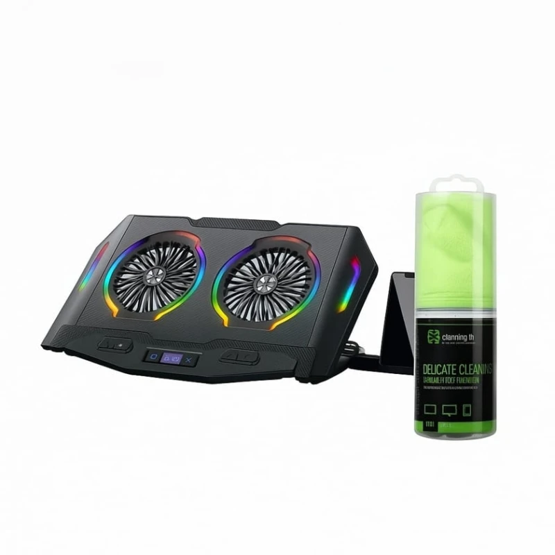 Охладитель для ноутбука TX 2E Gaming 2E-CPG-006_2E набор для чистки в подарок Охладитель для ноутбука TX 2E Gaming 2E-CPG-006_2E набор для чистки в подарок