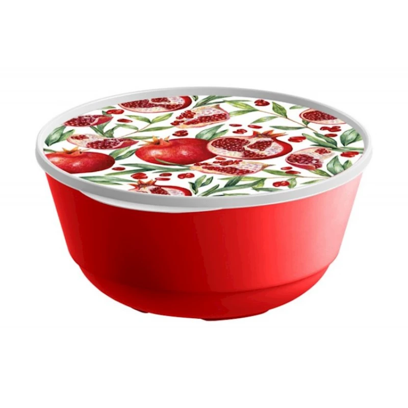 Миска Plast Team Bergamo, 1000 мл, пластик, красный