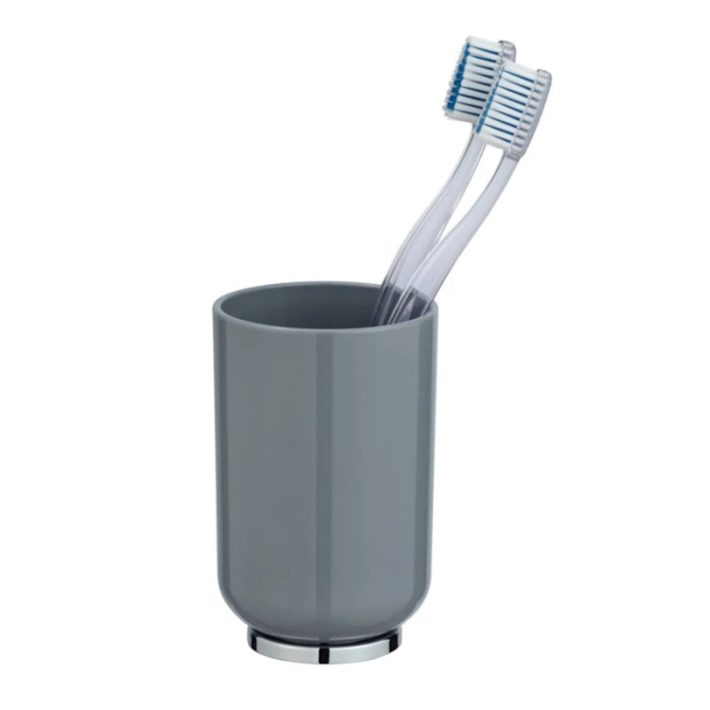 Стакан для зубных щеток Wenko Posa, серый Стакан для зубных щеток Wenko Posa, серый