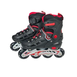 Роликовые коньки 16888AS, размер 30-33, черный/красный