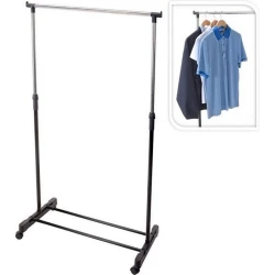 Вешалка для одежды Koopman Clothing Rack, 80x43x160 см, пластик/сталь, черный Вешалка для одежды Koopman Clothing Rack, 80x43x160 см, пластик/сталь, черный