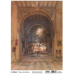 Рисовая бумага для декупажа Cadence A3 Music and Dance Collection MD-30 30x42 см