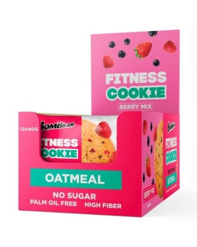 Yulaflı peçenye Bombbar Fitness Cookie Giləmeyvə qarışığı 40 q, 12 əd
