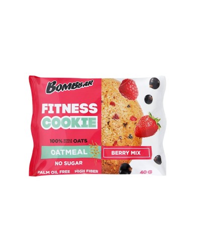 Yulaflı peçenye Bombbar Fitness Cookie Giləmeyvə qarışığı 40 q, 12 əd