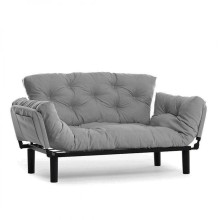 Divan Futon Nitta LN216, 85x70x155 sm, boz