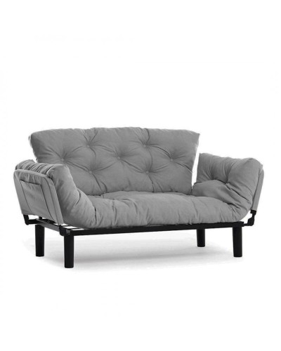 Divan Futon Nitta LN216, 85x70x155 sm, boz