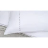 Комплект постельного белья Yataş King, пододеяльник 200х220 см, простыня 240х260 см, наволочка 50х70 см (2 шт), двуспальный, лен/хлопок, белый/серый