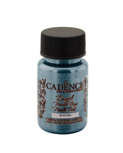 Akril boya-metallik Cadence Dora Metallic Paint 140 Petroleum 50 ml