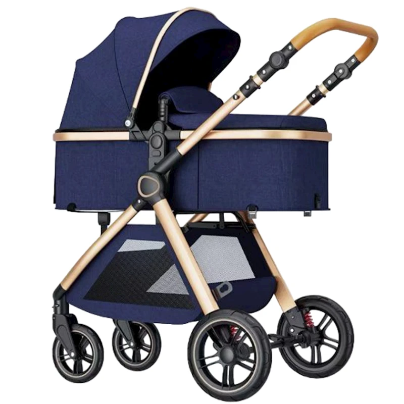 Детская коляска X1D, синяя