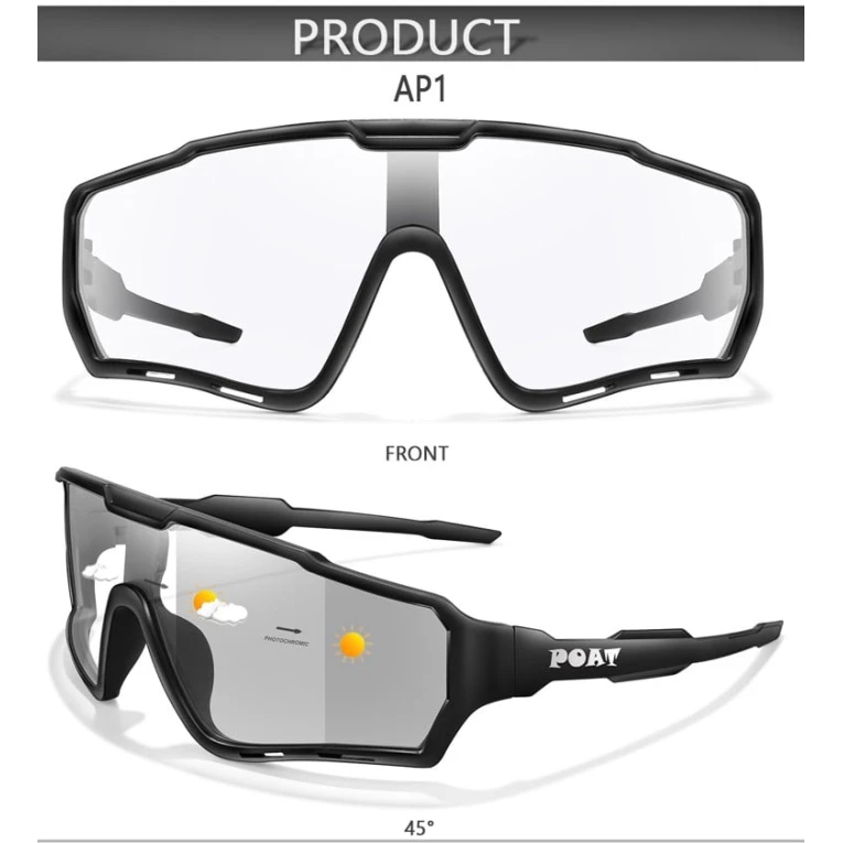 Велоочки Start 323, черный/прозрачный