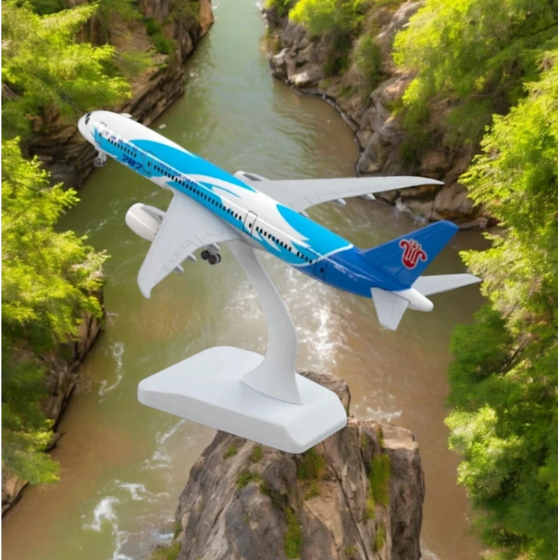 Декоративная модель самолета F35-ag-273, 18x16.5x9.5 см, белый/голубой Декоративная модель самолета F35-ag-273, 18x16.5x9.5 см, белый/голубой