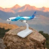 Декоративная модель самолета F35-ag-273, 18x16.5x9.5 см, белый/голубой Декоративная модель самолета F35-ag-273, 18x16.5x9.5 см, белый/голубой
