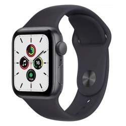 Smart saat Apple Watch SE GPS 40mm Space Gray Aluminium Case with Black Sport Band (MYDP2ZP/A)