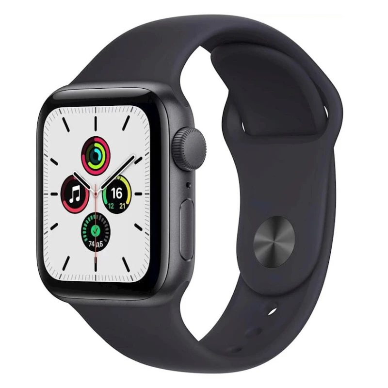Смарт-часы Apple Watch SE GPS 40mm Space Gray Aluminium Case with Black Sport Band (MYDP2ZP/A)