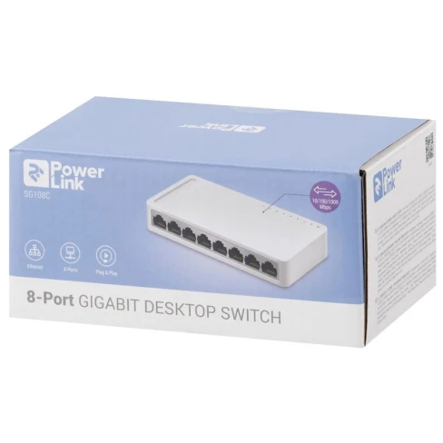 Kommutator 2E PowerLink SG108C 8xGE Kommutator 2E PowerLink SG108C 8xGE