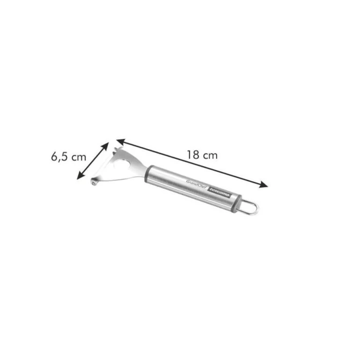 Овощечистка Tescoma Grandchef, нержавеющая сталь, серебристая, 18х6.5 см