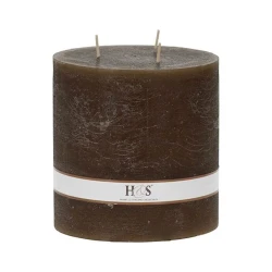 Свеча Hom-me, 14x14 см, темно-коричневая