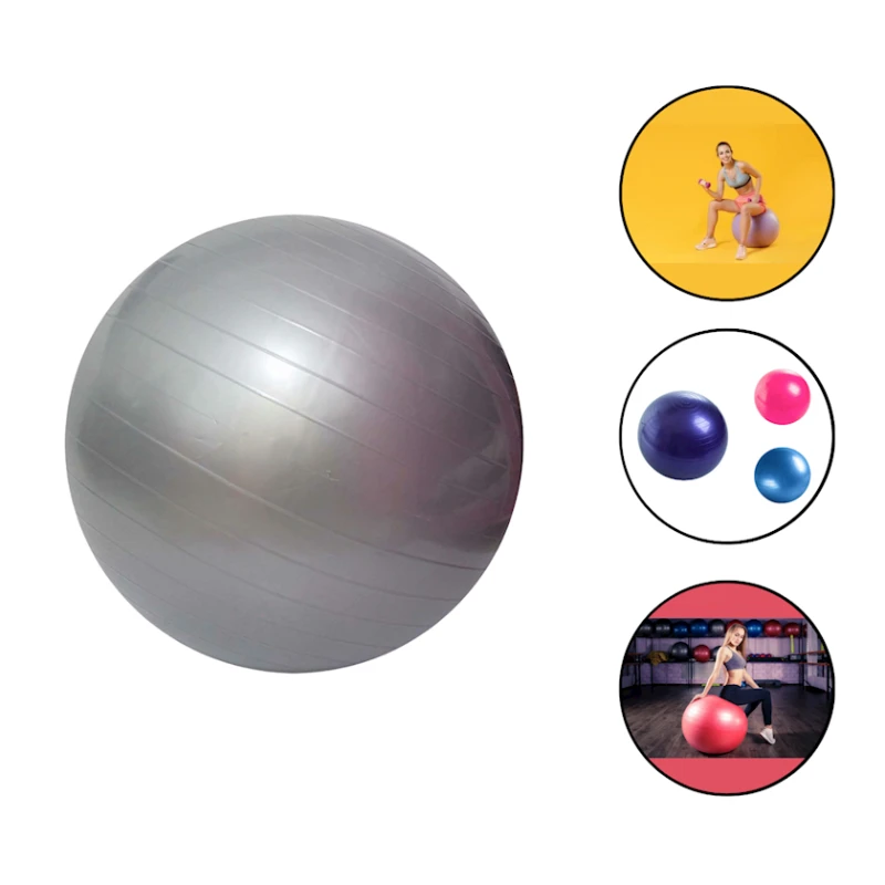 Fitnes topu Gymnic 1062 PVC, boz, 65 sm