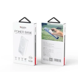 Внешний аккумулятор Yesido YP29 MagSafe Power Bank 5000mAh White