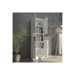 Stellaj Ev Plus 12115598, LDSP, ağ, 180x28x55 sm Stellaj Ev Plus 12115598, LDSP, ağ, 180x28x55 sm