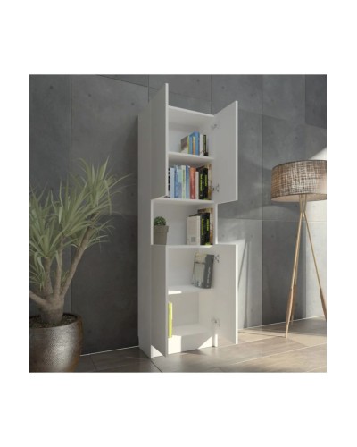 Stellaj Ev Plus 12115598, LDSP, ağ, 180x28x55 sm