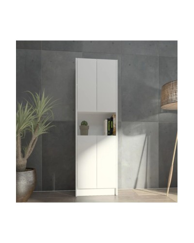 Stellaj Ev Plus 12115598, LDSP, ağ, 180x28x55 sm