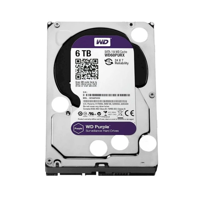 Жесткий диск Western Digital 6 TB Purple SATA3 3.5