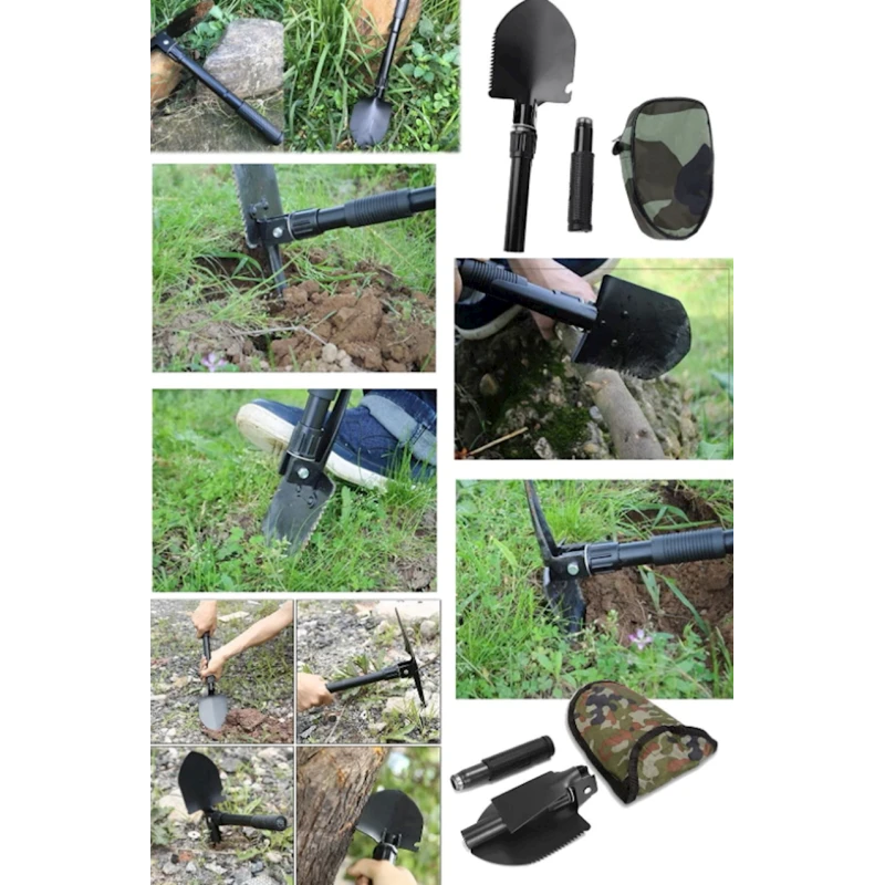 Лопата туристическая 3 в 1 315960297, складная, в чехле, сапёрная, 41.5 см Лопата туристическая 3 в 1 315960297, складная, в чехле, сапёрная, 41.5 см