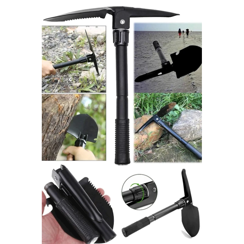 Лопата туристическая 3 в 1 315960297, складная, в чехле, сапёрная, 41.5 см Лопата туристическая 3 в 1 315960297, складная, в чехле, сапёрная, 41.5 см