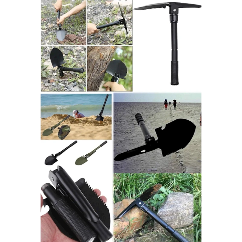 Лопата туристическая 3 в 1 315960297, складная, в чехле, сапёрная, 41.5 см Лопата туристическая 3 в 1 315960297, складная, в чехле, сапёрная, 41.5 см