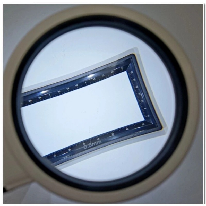 Lupa masaüstü işıqlandırma ilə TH-7018-A, plastik, qara/ağ, 22x4.5x2 sm