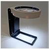Lupa masaüstü işıqlandırma ilə TH-7018-A, plastik, qara/ağ, 22x4.5x2 sm