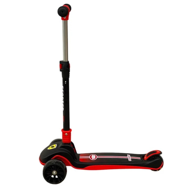 Uşaqlar üçün samokat 2142_black, qara/qırmızı