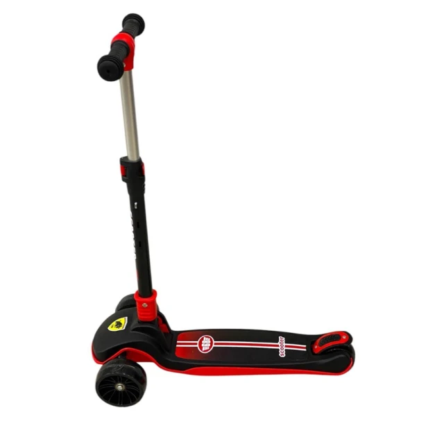 Uşaqlar üçün samokat 2142_black, qara/qırmızı