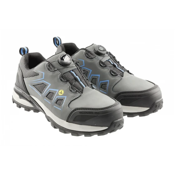 Полуботинки мужские Högert 26365169, серый, нубук, размер 43