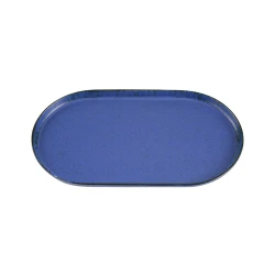 Тарелка Porland Ethos Danshari Sky, 28 см, фарфор, темно-синяя