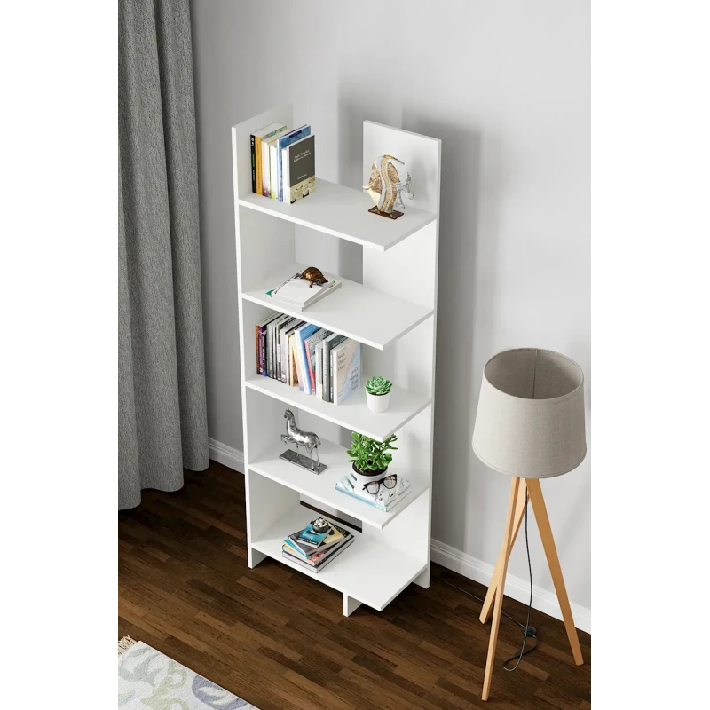 Стеллаж Ev Plus 12115606, ЛДСП, белый, 176x60x29 см Стеллаж Ev Plus 12115606, ЛДСП, белый, 176x60x29 см