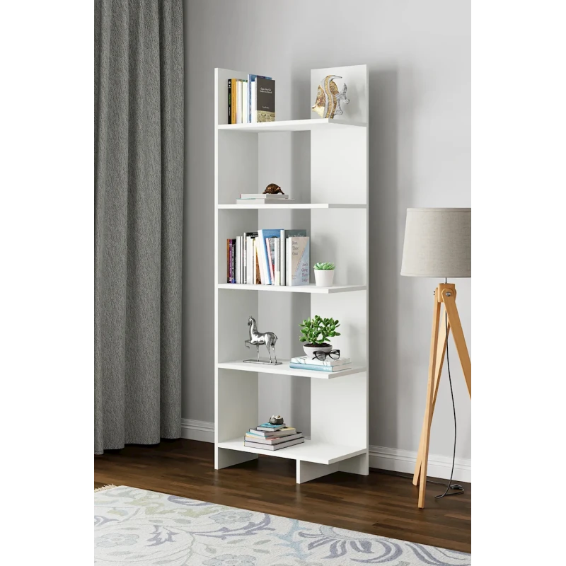 Стеллаж Ev Plus 12115606, ЛДСП, белый, 176x60x29 см Стеллаж Ev Plus 12115606, ЛДСП, белый, 176x60x29 см