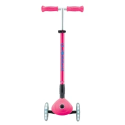 Uşaq samokatı Globber Primo Plus, çəhrayı, qatlanan, 3 yaşdan