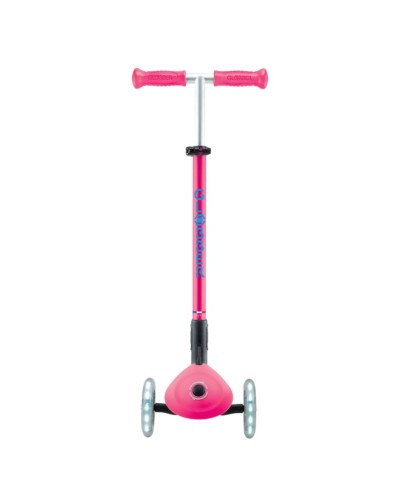 Uşaq samokatı Globber Primo Plus, çəhrayı, qatlanan, 3 yaşdan