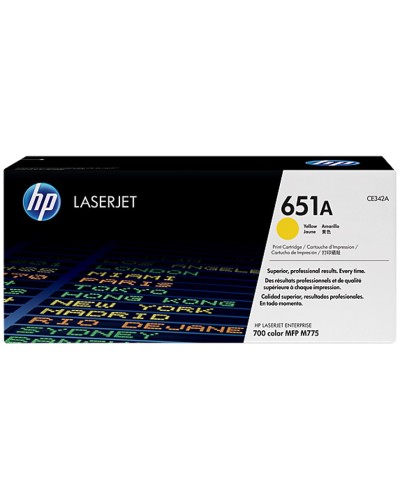 Toner-kartric HP LaserJet Enterprise 700 color MFP M775 Yellow (651A CE342A) - printdeluxebaku_hp_ce342a