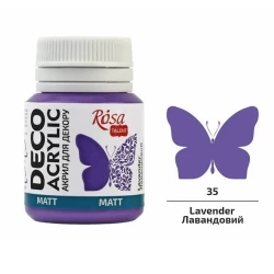 Dekor üçün akril Talent 35, lavanda rəngi, mat, 20 ml Dekor üçün akril Talent 35, lavanda rəngi, mat, 20 ml