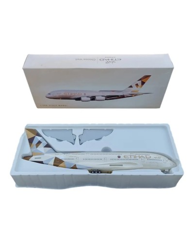 Kolleksiya fiqurları Etihad A380-800 Airbus, 35.5x39.5x16 sm